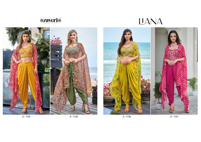 Zaveri Liana Heavy Party Wear Readymade Suits Catalog
